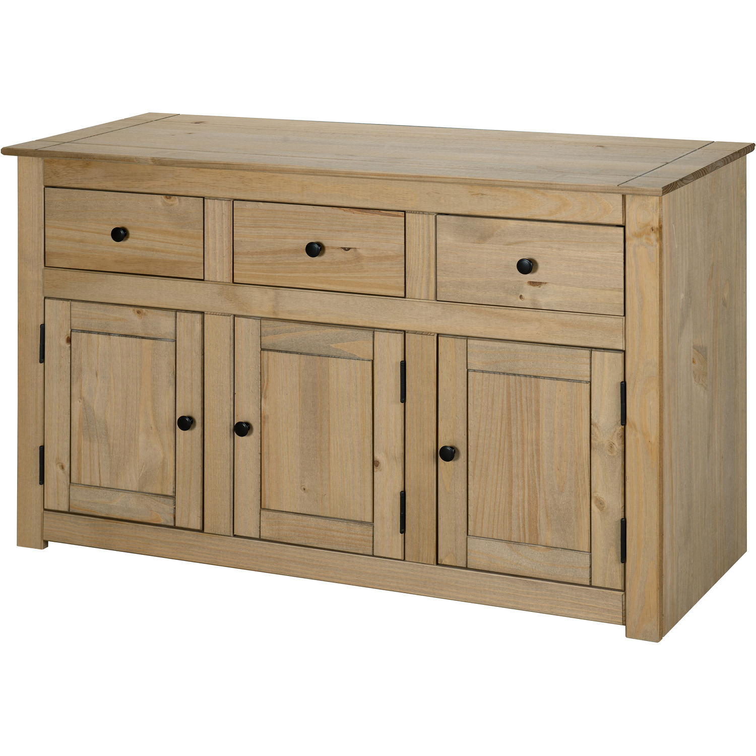 Panama Sideboard 3 Door 3 Drawer - Brown