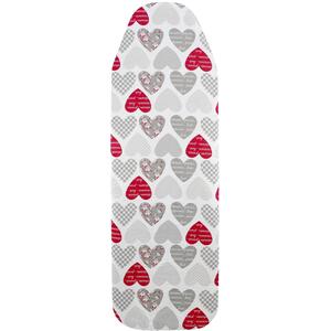 Ironing Board Cover Red Heart Design Heat Reflective Scorch Resistant