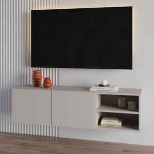 Sandstone Decortie Modern Floating TV Stand for 50 Inch TVs shot 11290093