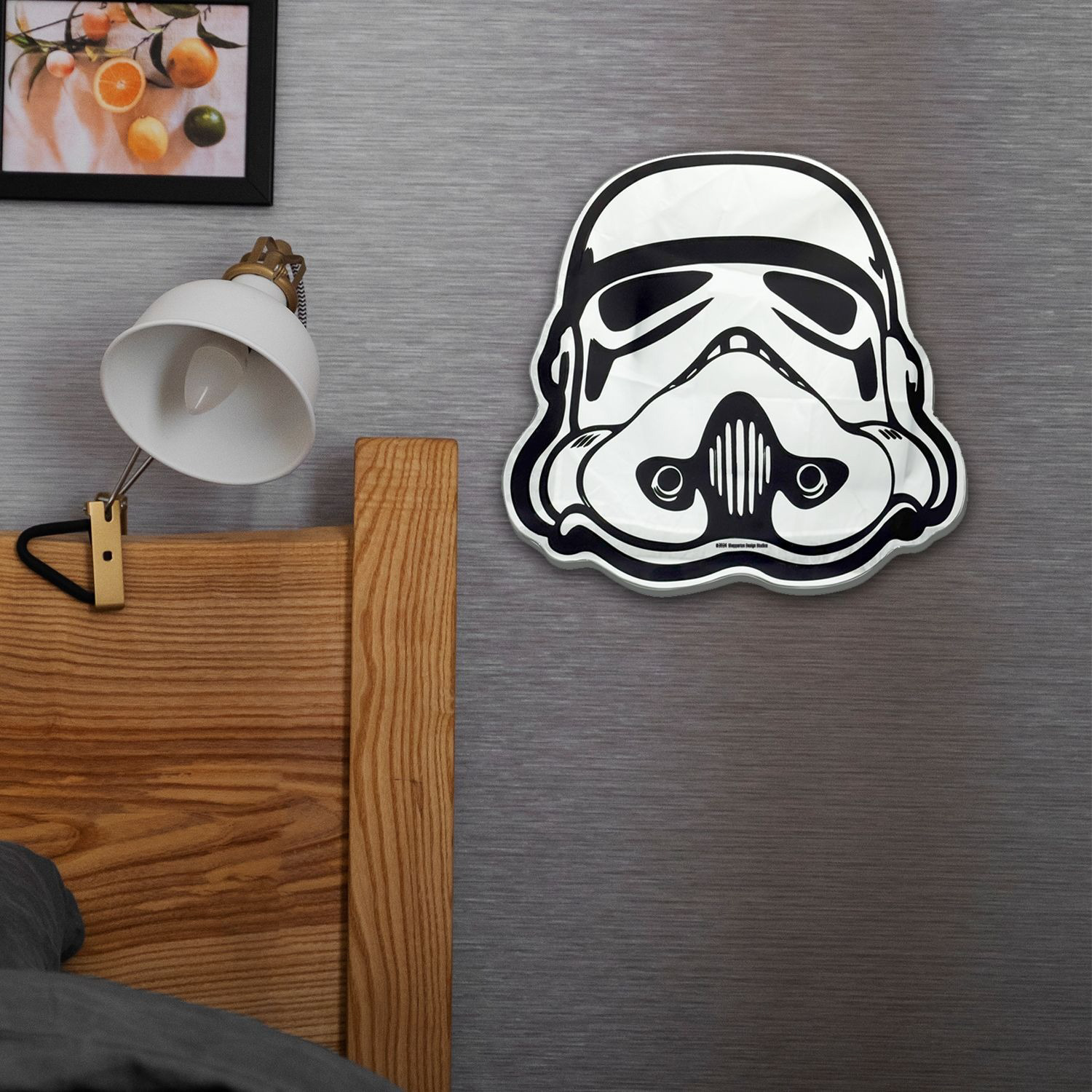Original Stormtrooper Helmet Shaped Wall Mirror - Black