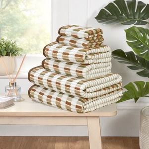 Santa Cruz Striped Cotton Towels Soft and Absorbent