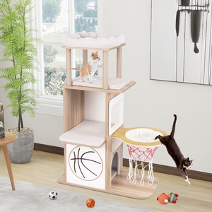 5-Layer Sports-Themed Cat Tower