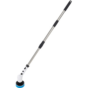 8-in-1 Handheld Cordless Electric Spin Scrubber with Adjustable Handle
