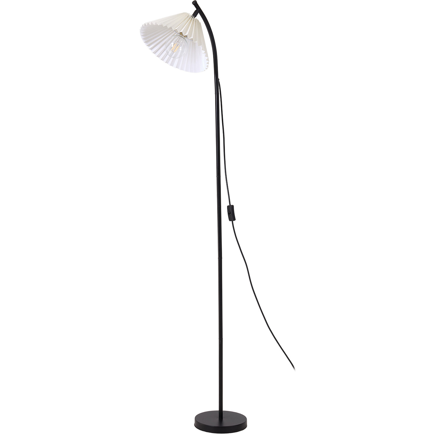 Modern 7W LED Floor Lamp with 3 Colour Modes - Black