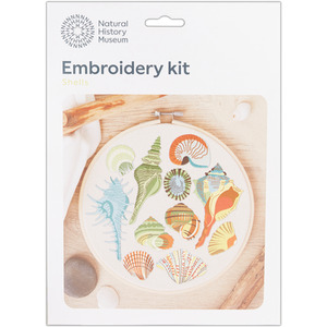 Natural History Museum Embroidery Hoop Decoration Kit, Shells Design 8