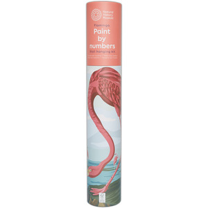 Natural History Museum Paint by Numbers, Flamingo, 500 x 400mm