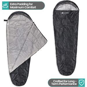 3-4 Season Camping Mummy Sleeping Bag with Hood