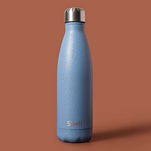 S'well Desert Sky Blue Water Bottle, Stainless Steel, Copper, Insulated, 500ml