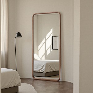 Solid Oak Full Length Warm Wood Mirror