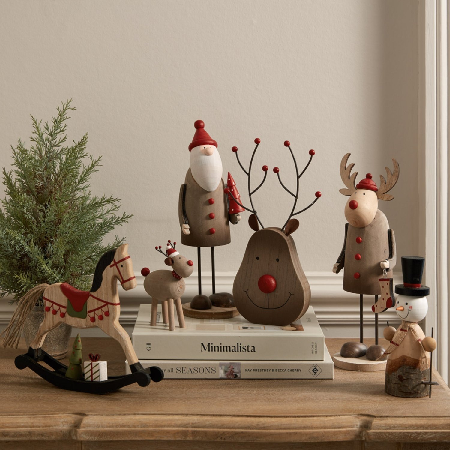 Image of Rustic Tall Santa Decor 18 Inch&hellip;