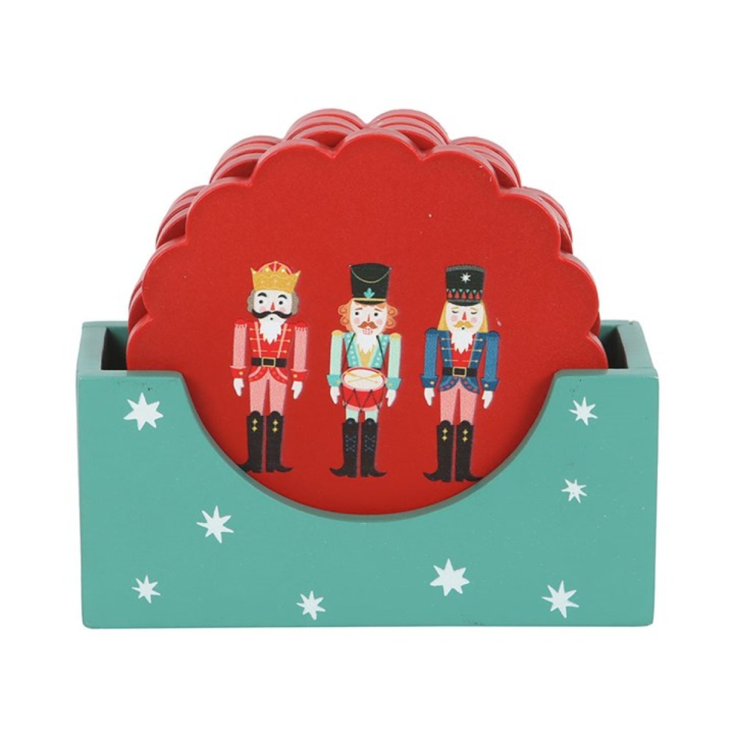 Image of Nutcracker Coaster Festive Holiday Drink Protectors&hellip;