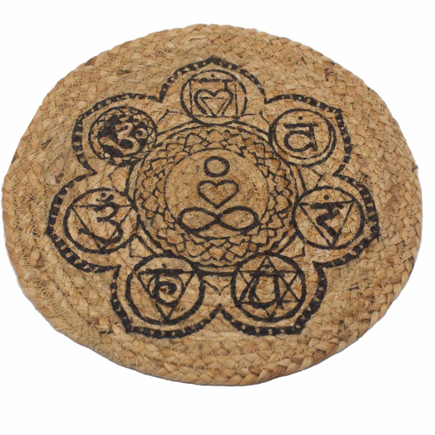 Image of Natural Jute Place Mat with Chakra&hellip;