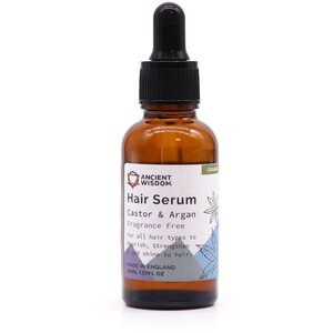 Organic Hair Serum Fragrance Free, Nourishing Shine