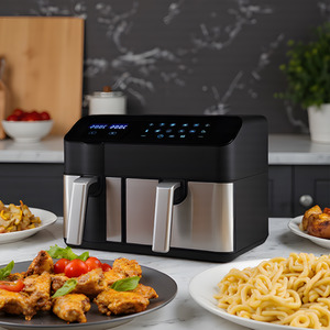 Premium Dual Basket Air Fryer with Smart Touch Screen