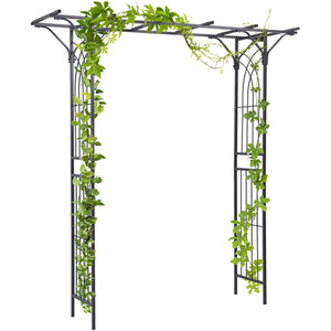 Outsunny Garden Arch Arbor for Decorative Climbing Plants Lawn