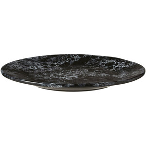 Hygge Black Marble Effect Dinner Plate