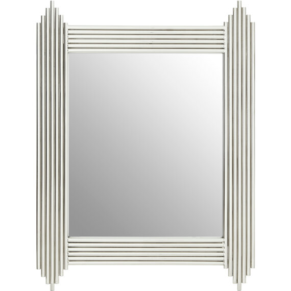 Palazio Rectangular Wall Mirror with Silver Finish