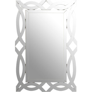 Indus Square Black Lattice Frame Wall Mirror