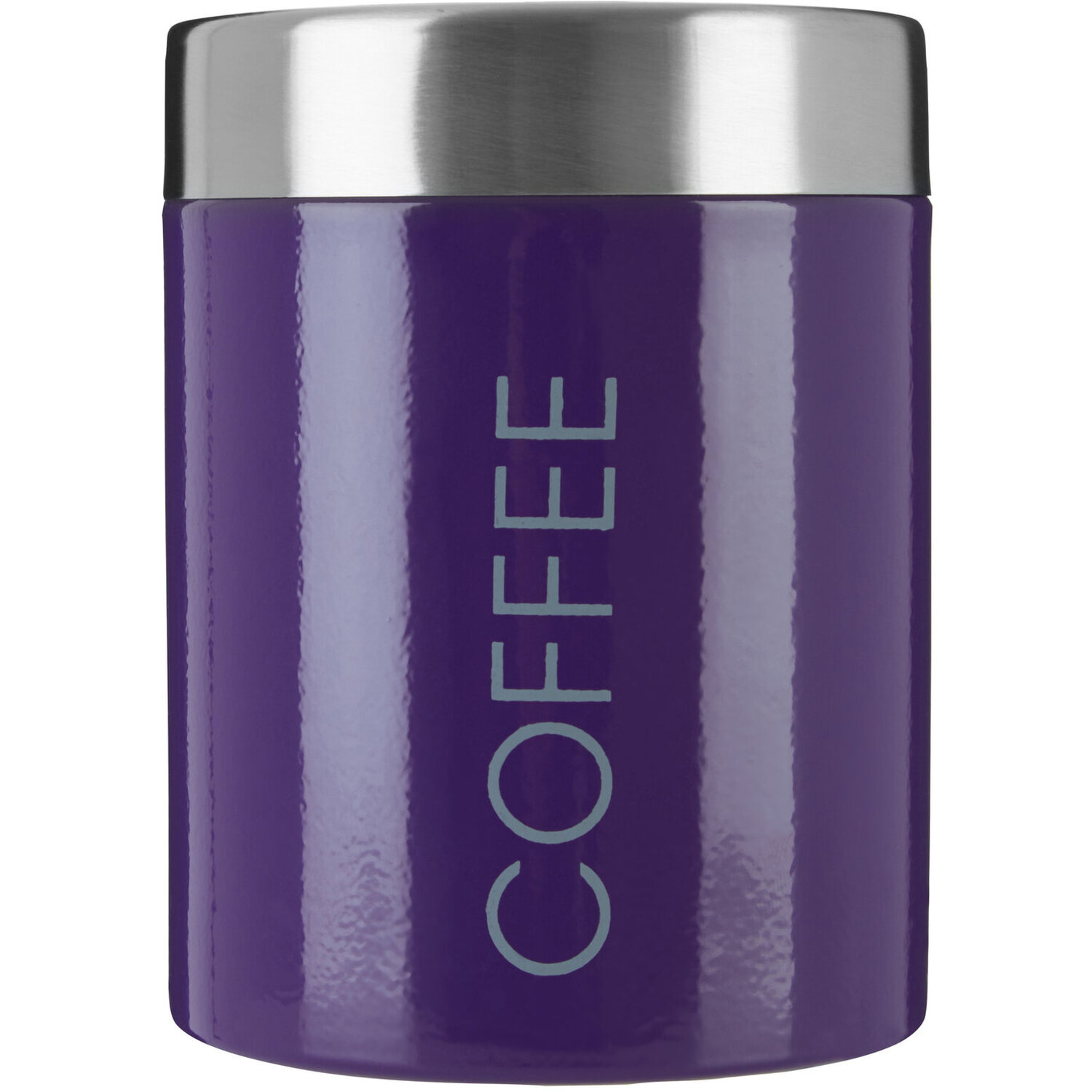 Purple Enamel Coffee Canister - Purple