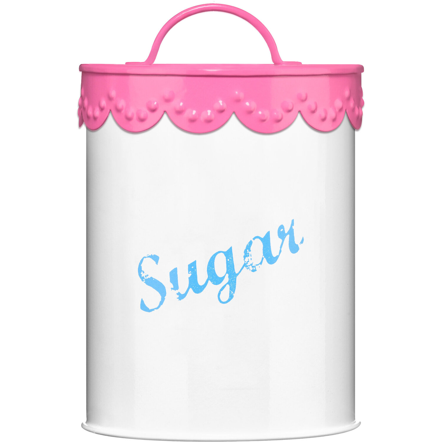 Pink Lace Sugar Canister - Pink