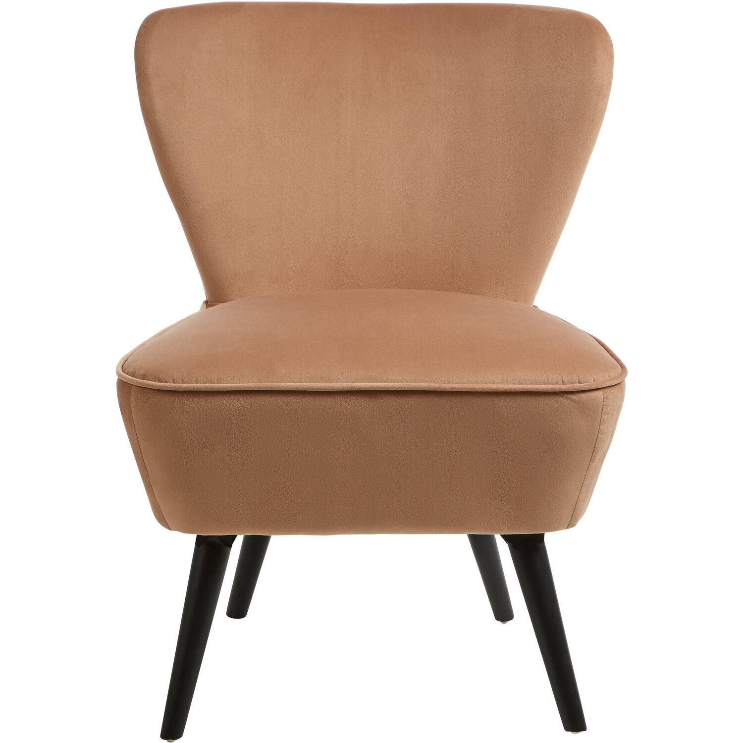 Darcy Natural Fabric Chair - Brown