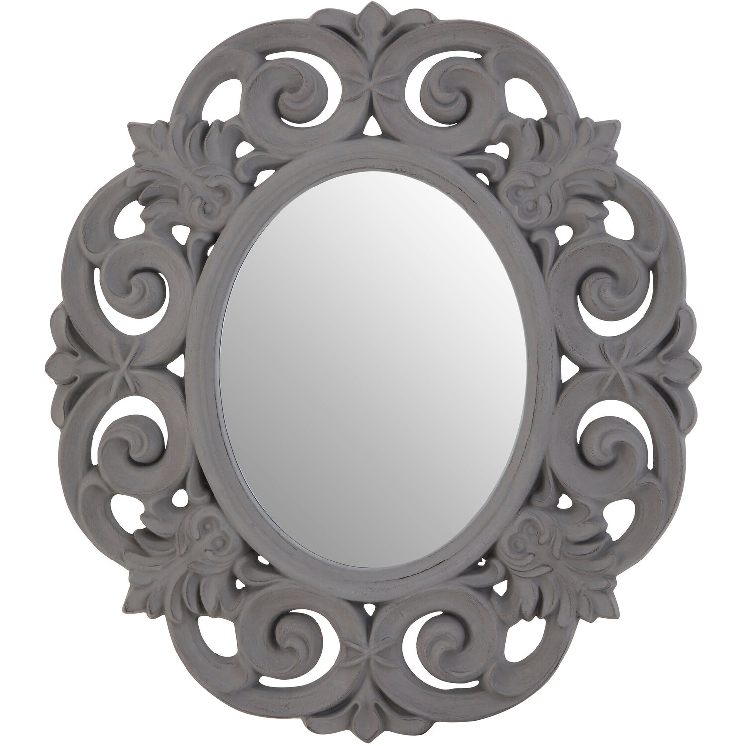 Image of Chloe Wooden Frame Wall Mirror -&hellip;