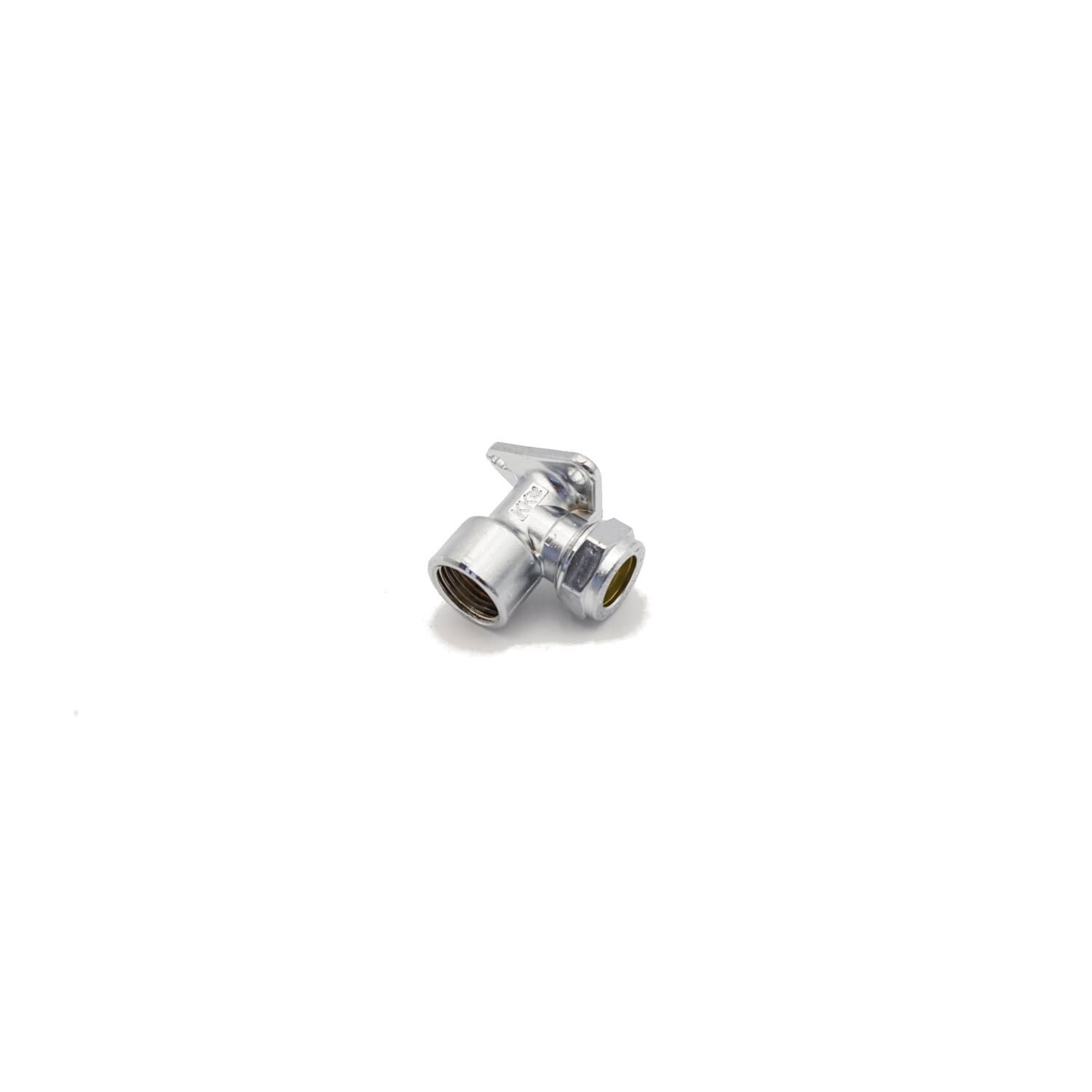 PrimaPlus Chrome Wallplate Elbow 15mm x 1/2""Fi - Image 3