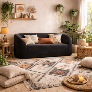 Carlow 2 Seater Curved Velvet Sofa