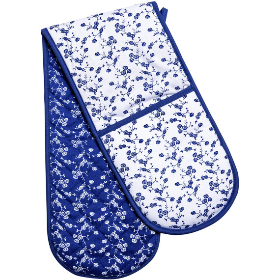 Blue Rose Double Oven Glove