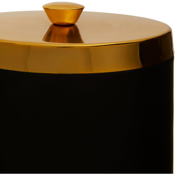 Liberty Black Enamel Finish Bread Bin
