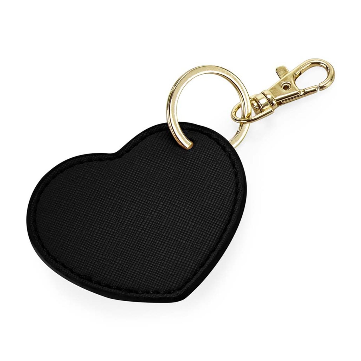 Bagbase (One Size, Black) Boutique Heart Key Clip - Image 3