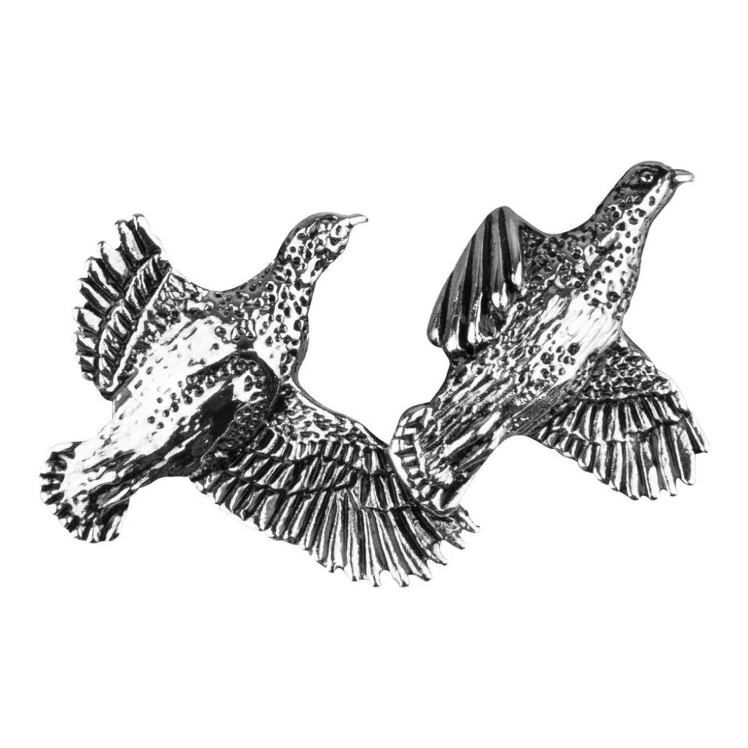 Jack Pyke Brace Of Partridge Badge - Silver