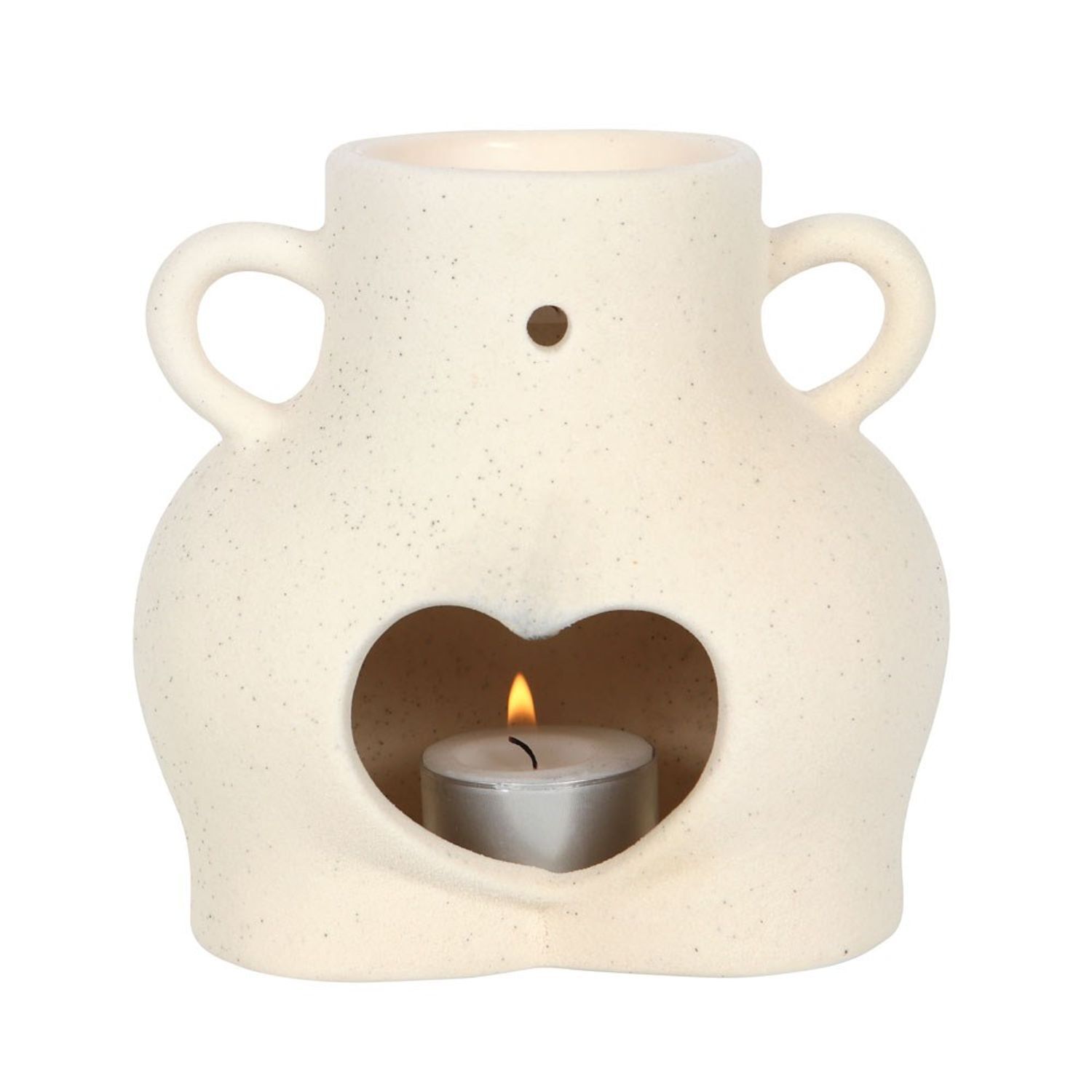 Something Different Ceramic Bum Oil Burner - Cream