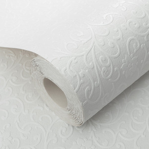 Fleur Paintable Floral Wallpaper