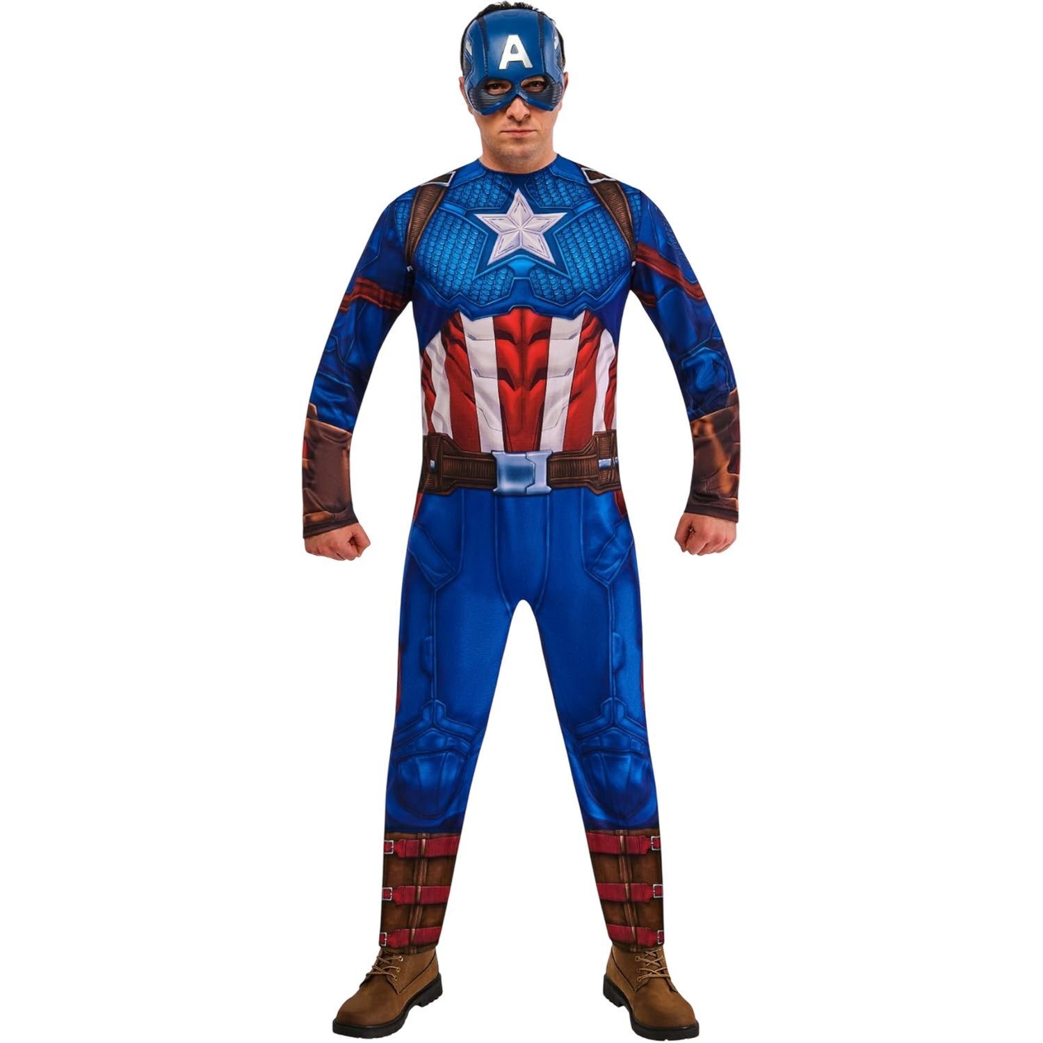 Captain America Mens Costume Set - Blue/Red