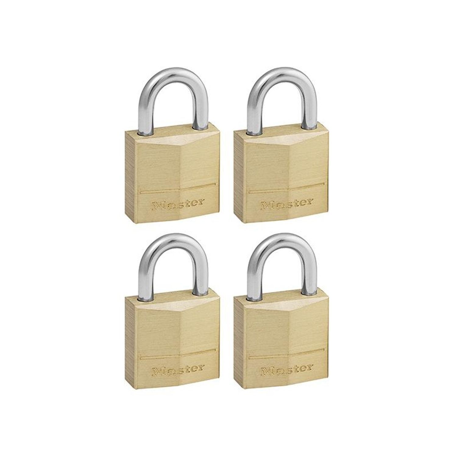 Master Lock Solid Brass Padlocks Single Lever - Multi Colour