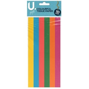 10 Sheets Colorful Tissue Paper for Gift Wrapping and Crafts