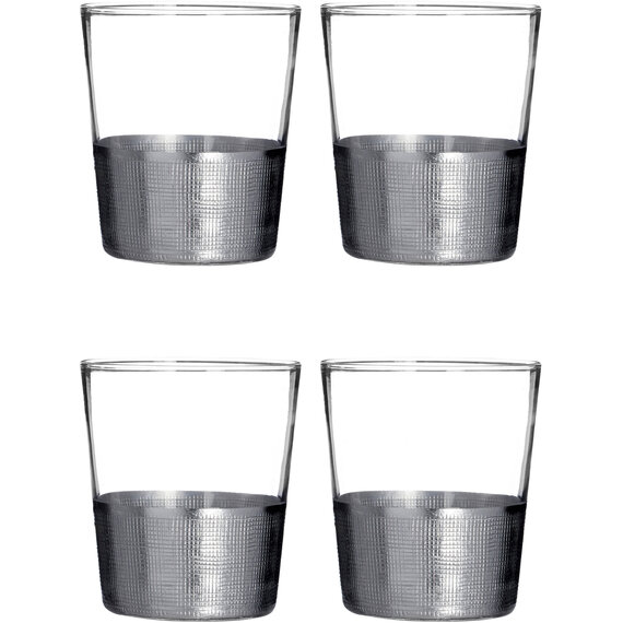 Set of 4 Apollo Clear Glass Tumblers