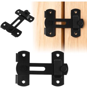 180 Degree Flip Sliding Barn Door Lock Stainless Steel Latch