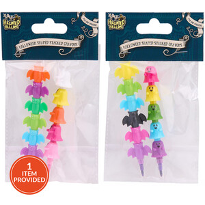 Halloween Shaped Stacked Crayons