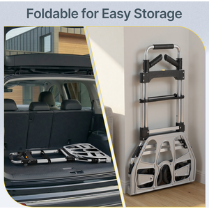 Yaheetech 150kg Capacity Folding Metal Hand Trolley