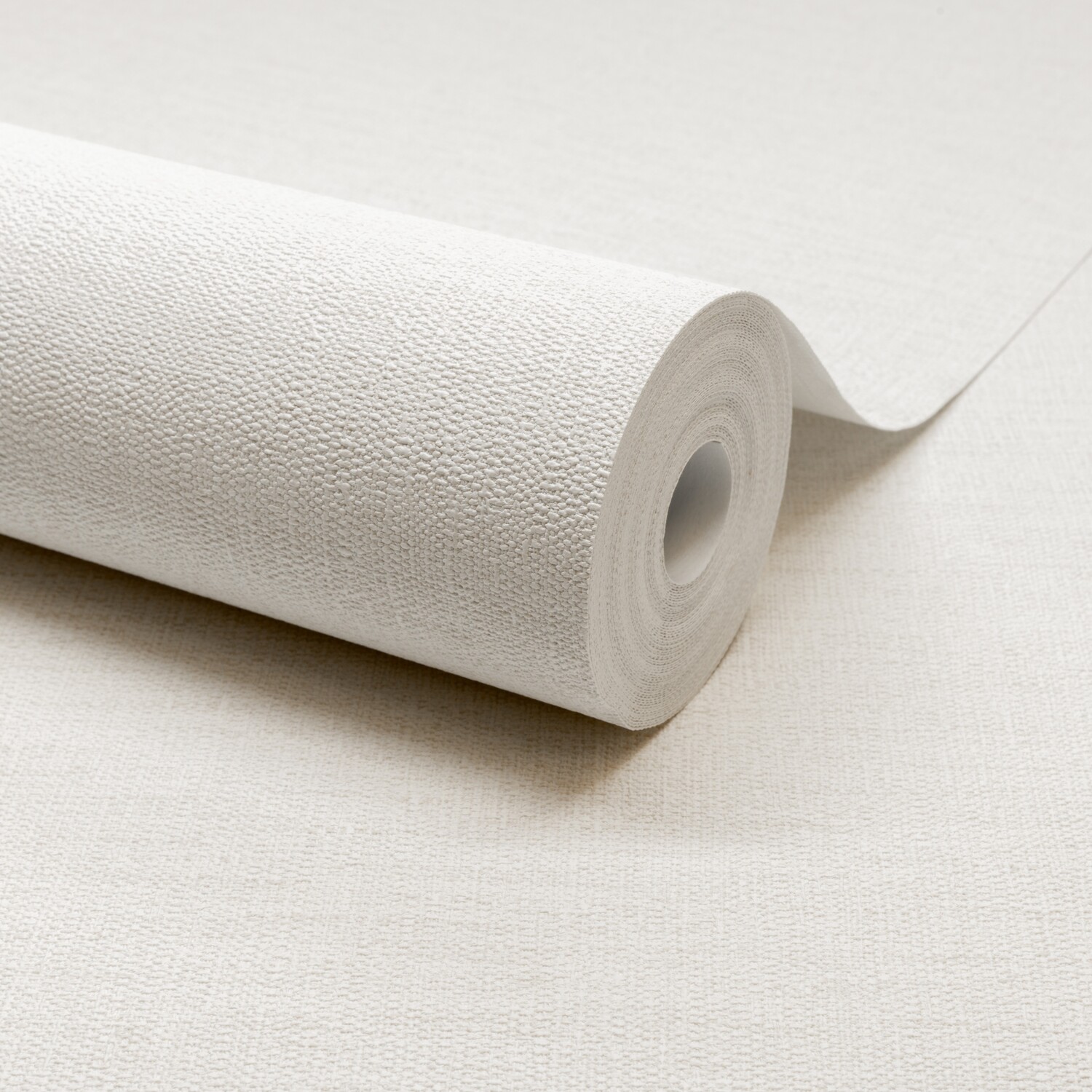 B&Q - Telma Slubbed Fabric Hessian Textured Luxury WallpaperWhite - Image 4