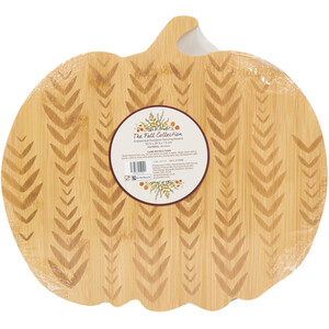 Patterned Pumpkin Serving Board