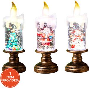 Mini Glitter Candle Scene
