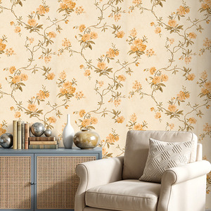 Lifeideas 3D Embossed Non-Woven Floral Wallpaper Style E