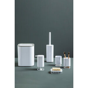 Ando White Acrylic Waste Bin