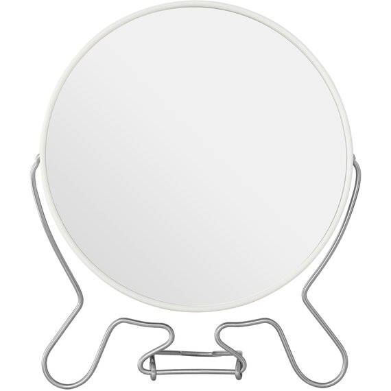 Mison White Metal Large Shaving Mirror
