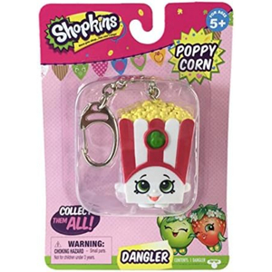 Shopkins Poppy Corn Keyring Bag Charm