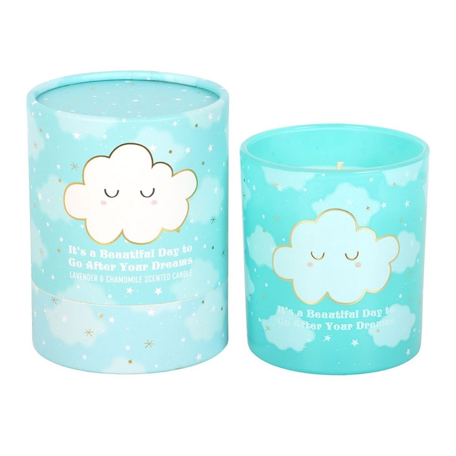 Something Different Lavender & Chamomile Scented Candle - Blue