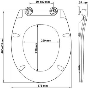 Bemis Click & Clean Slim Soft Close Toilet Seat Matt Black
